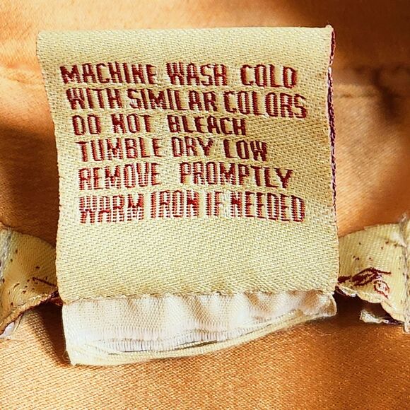 Paris Blues Copper Metallic Shimmer Cropped Jacket 3/4 Sleeve Button Front Large - Picture 7 of 12